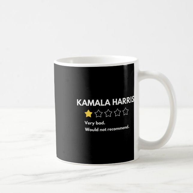 Mug Kamala Harris Une Note 1 Étoiles Très Mauvaise Ne  (Droite)