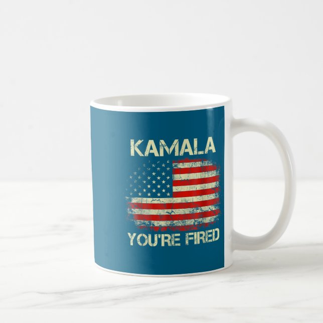 Mug Kamala You're Fired Funny Anti Kamala Harris Elect (Droite)