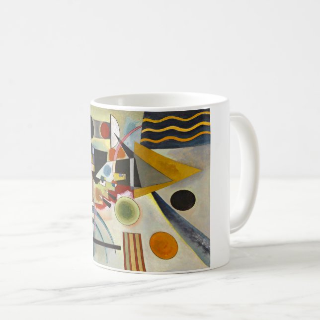 Mug Kandinsky Art moderne Abstrait coloré (Devant droit)