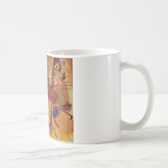 Mug Kandinsky Brown jaune bleu rouge (Droite)