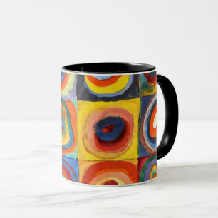 Mug Kandinsky - Carrés aux cercles concentrés