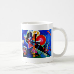 Mug Kandinsky en peinture Abstraite bleue