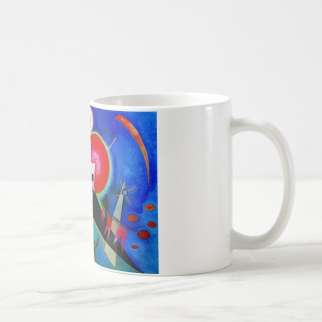 Mug Kandinsky en peinture Abstraite bleue (Droite)
