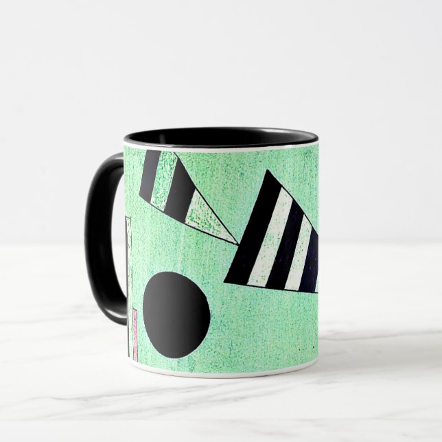 Mug Kandinsky - Immergé en vert (Devant gauche)