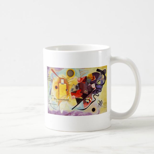 Mug Kandinsky jaune bleu (Droite)