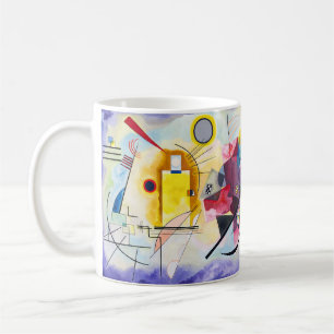 Mug Kandinsky – Jaune–Rouge–Bleu - Texte personnalisé