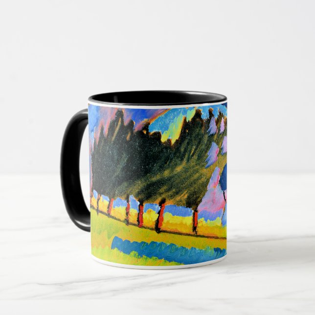 Mug Kandinsky - Paysage avec collines ondulantes (Devant gauche)