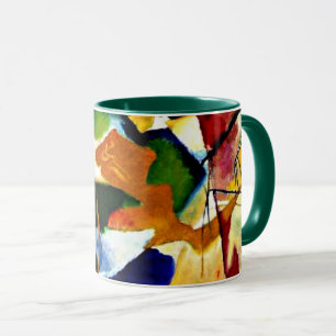 Mug Kandinsky - Peinture au centre vert