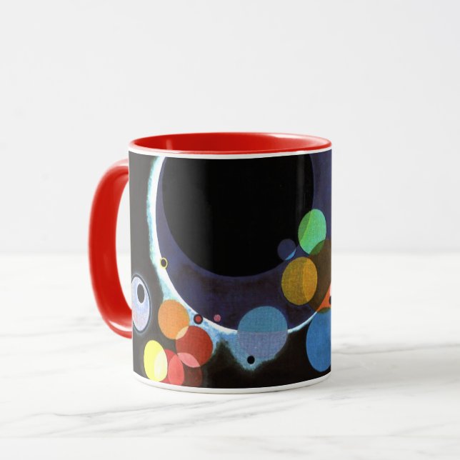 Mug Kandinsky - Plusieurs cercles, célèbre peinture (Devant gauche)