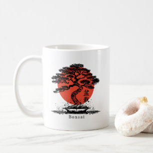 Mug Kanji japonais Bonsai Personnalisé