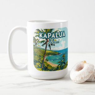 Mug Kapalua Maui Hawaii Bay Beach Vacances Rétro