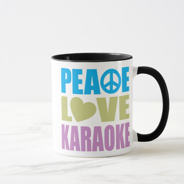 Mug Karaoke d'amour de paix (Droite)