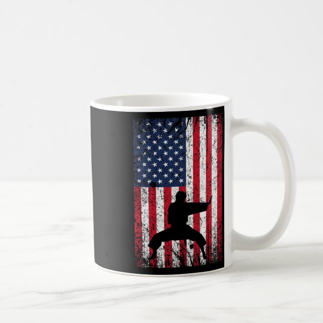 Mug Karate American Flag 4 juillet Martial Arts (Droite)
