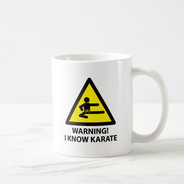 Mug Karaté d'avertissement (Droite)