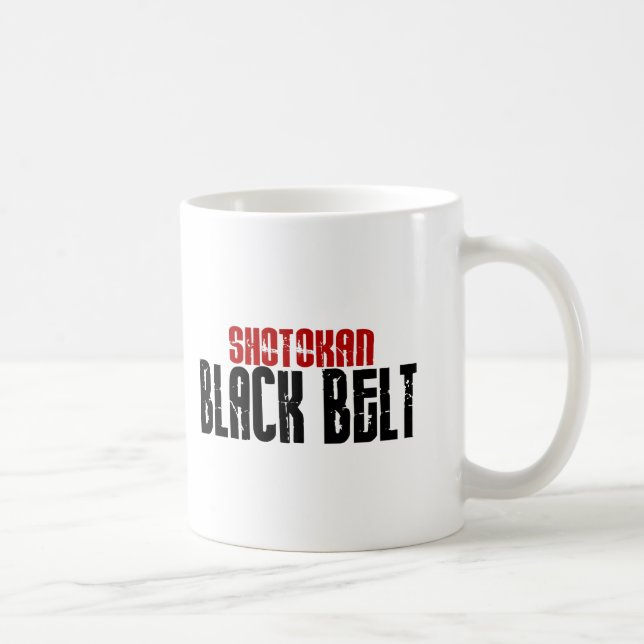 Mug Karaté de ceinture noire de Shotokan (Droite)