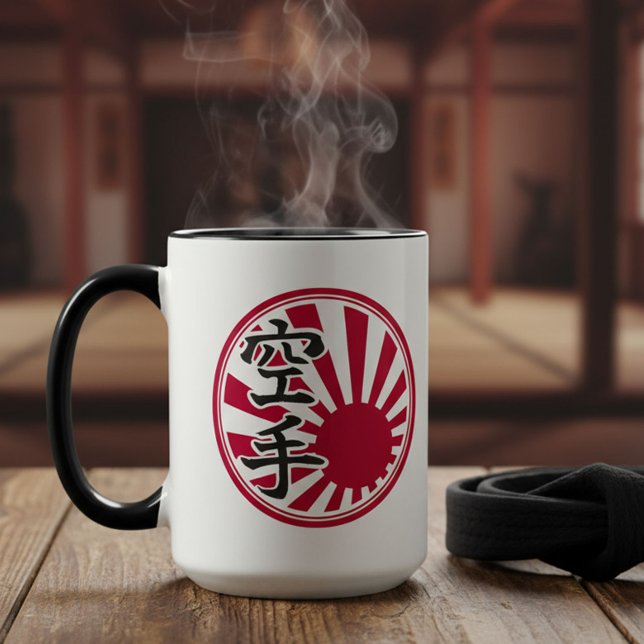 Mug Karate Kanji Soleil Levant (Créateur téléchargé)