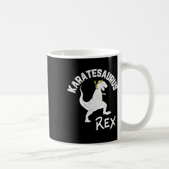 Mug Karate Karatesaurus Rex Dinosaur Funny Martial Art (Droite)