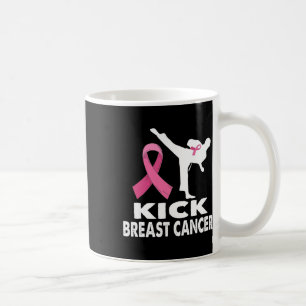 Mug Karate Kick Cancer du sein Sensibilisation rose