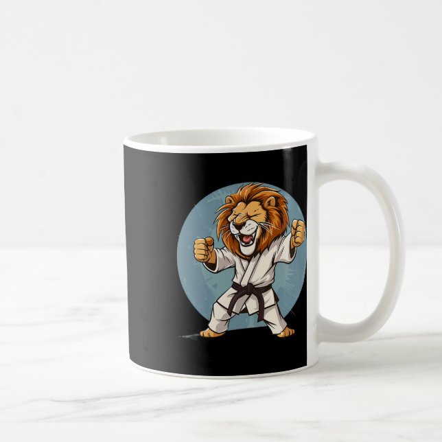 Mug Karate Lion Kickboxing Taekwondo Jiu-jitsu Mma Mar (Droite)
