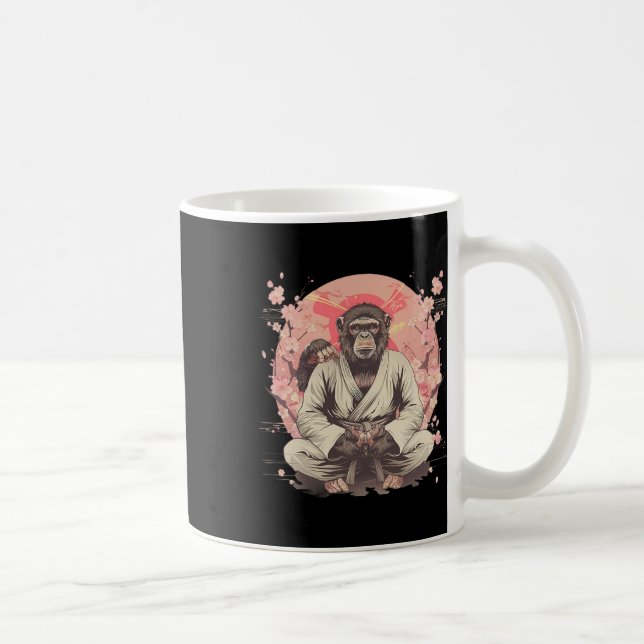 Mug Karaté Monkey Jiu-jitsu Mma Arts Martiaux Sakura K (Droite)