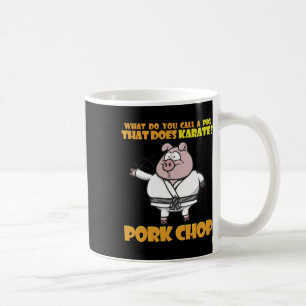 Mug Karate Pig Porkchop Drôle Dire Hommes Femmes Enfan