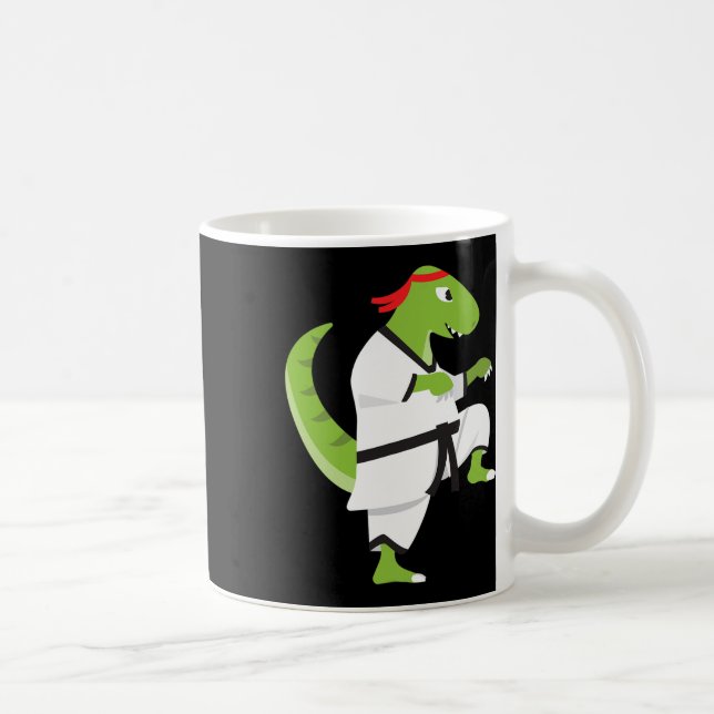 Mug Karate T-rex Cool Mignon Dinosaure Combattant Hall (Droite)