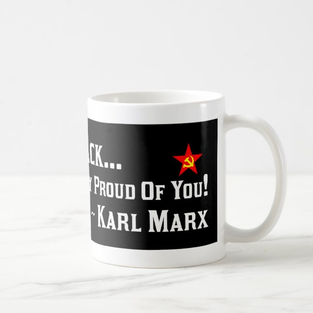 Mug Karl Marx : Fier de Barack ! (Droite)