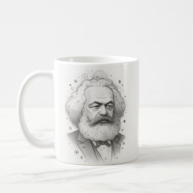 Mug Karl Marx Portrait design (Gauche)