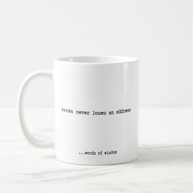 Mug Karma ne perd jamais une adresse (Gauche)