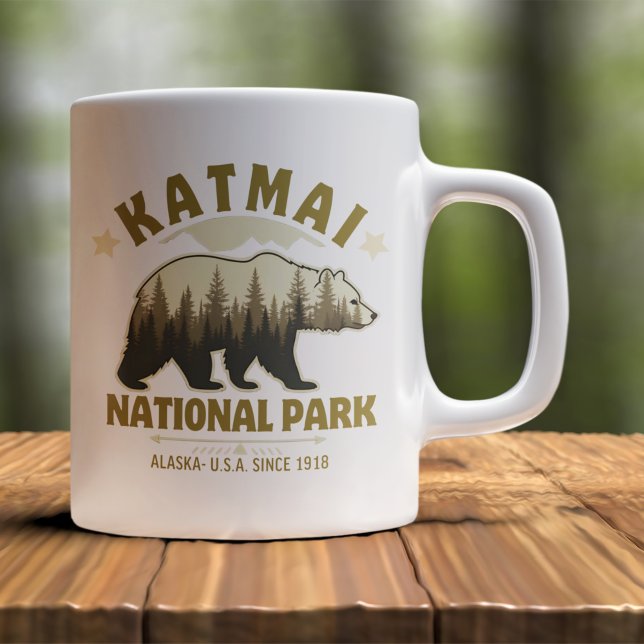 Mug Katmai, Alaska: Nature’s Sanctuary Since 1918 (Créateur téléchargé)