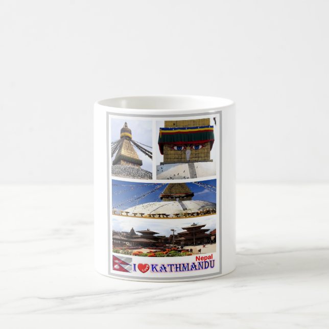 Mug Katmandou - I Love - Népal - (Centre)
