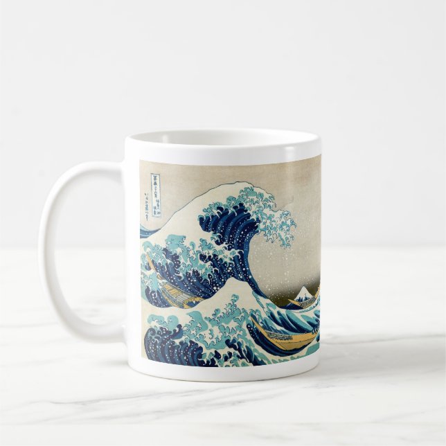 Mug Katsushika Hokusai - La Grande vague au large de K (Gauche)