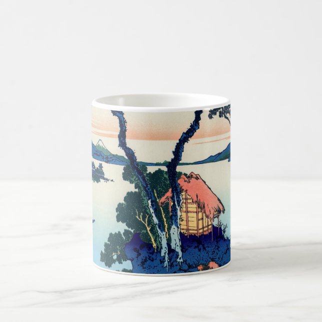 Mug Katsushika Hokusai - Lac Suwa dans la province de  (Centre)