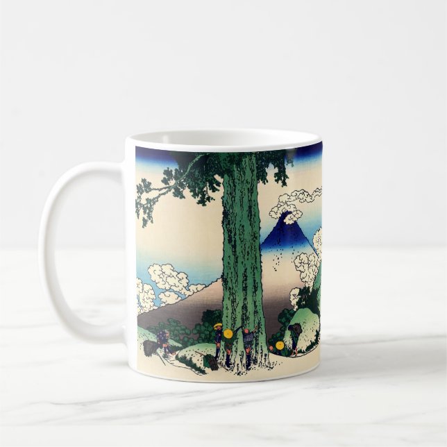 Mug Katsushika Hokusai - Passe Mishima dans la provinc (Gauche)