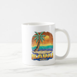 Mug Kauai Hawaii Souvenir Vintage en détresse