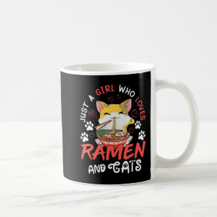 Mug Kawaii Anime Ramen Cat Japanese Food Girls Officia