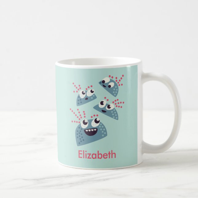 Mug Kawaii caractères mignons nom enfant (Droite)