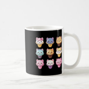 Mug Kawaii Chat crème glacée sucré nourriture amoureux