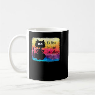 Mug Kawaii chat japonais noir animé chat mignon T-shir