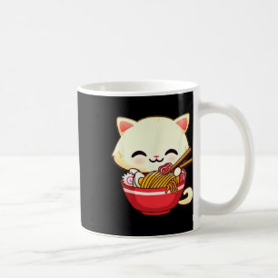 Mug Kawaii Chat Ramen Japonais Nourriture Amusante Ani