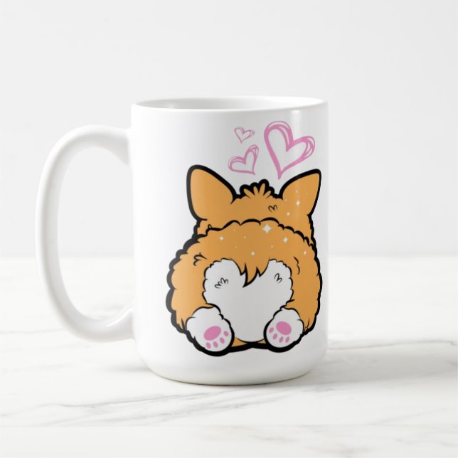 Mug Kawaii Corgi Butt (Gauche)