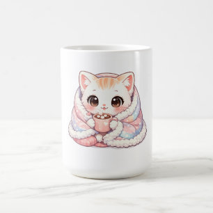 Mug Kawaii Cozy Cocoa Kitty – Chat aux couleurs pastel