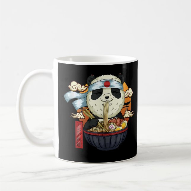 Mug Kawaii Cute Anime Panda Otaku Japanese Ramen Noodl (Gauche)