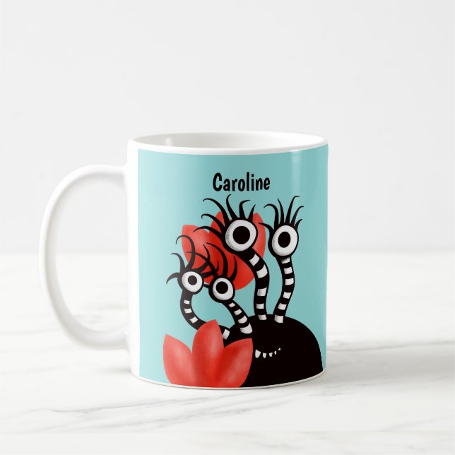 Mug Kawaii Cute Monster Nom des enfants (Gauche)