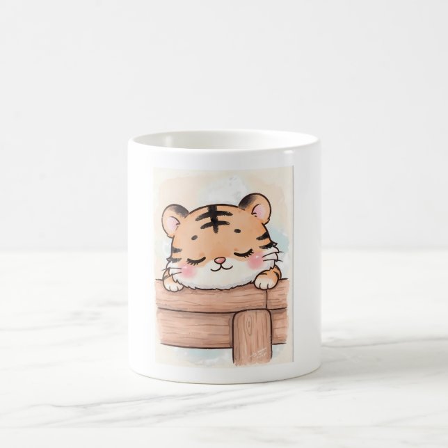 Mug Kawaii Dormilón, Acuarela Tierna (Centre)