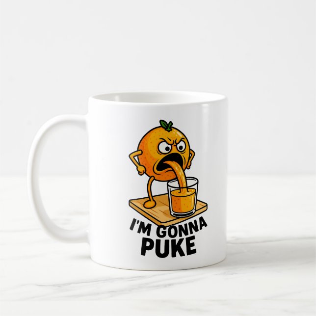 Mug Kawaii Fruit Funny Jus d'orange (Gauche)