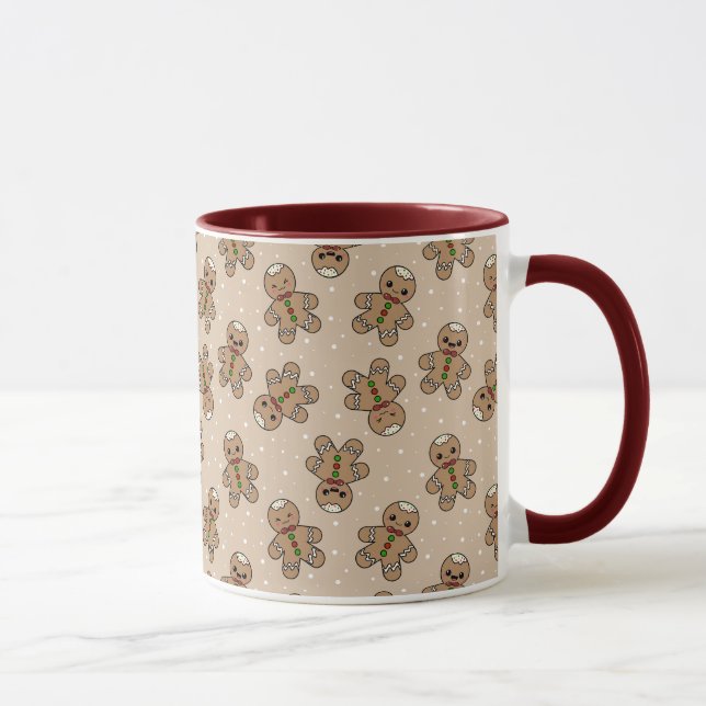 Mug Kawaii Gingerbread Homme Motif (Droite)