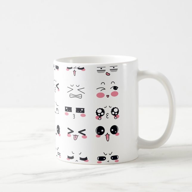 Mug kawaii kaomoji (Droite)