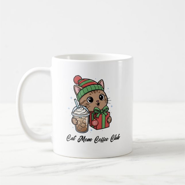 Mug Kawaii Kitty Holiday Gift for Cat Lovers (Gauche)