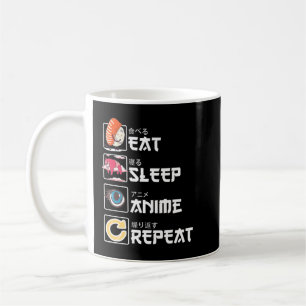 Mug Kawaii Manga Sushi Mat Sleep Anime Répéter mignon